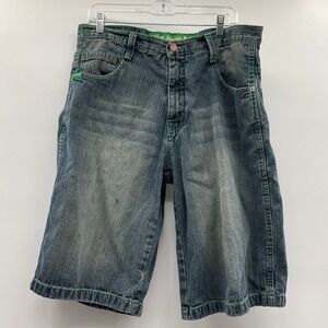 5ive Jungle Denim Shorts 36 Baggy Hip Hop Streetwear Y2K Grungecore Urban Skater